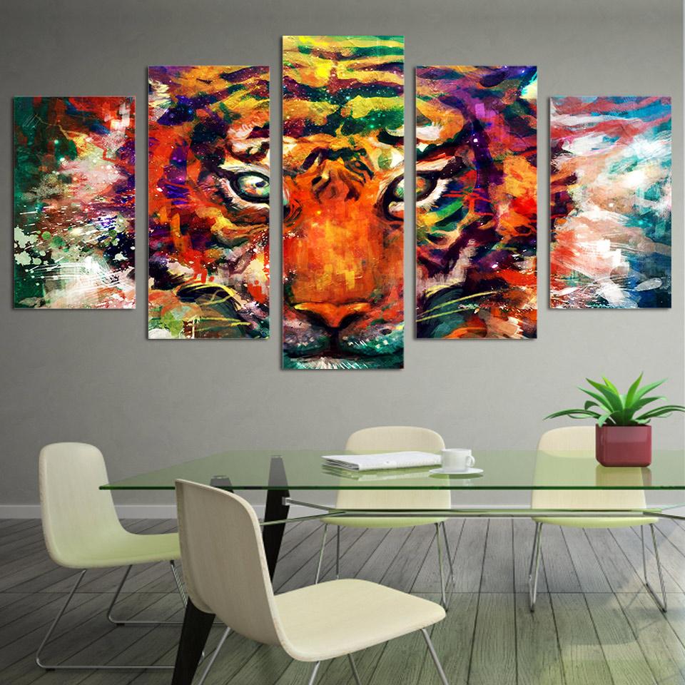 Colorful Tiger | tableau | STIKEO.COM