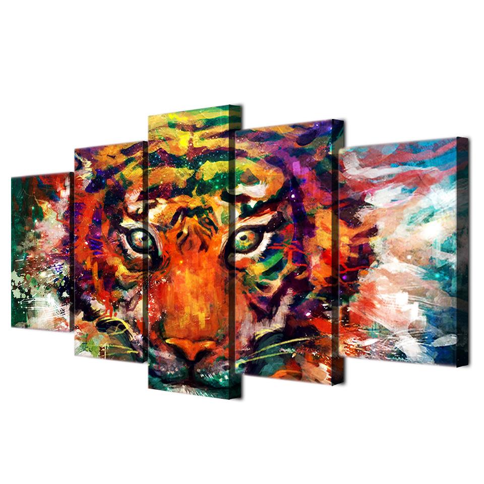 Colorful Tiger | tableau | STIKEO.COM