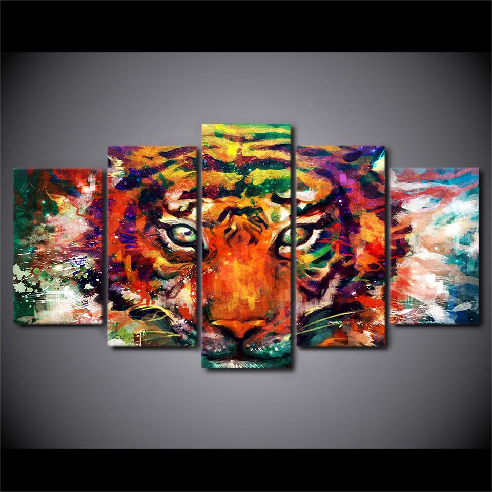 Colorful Tiger | tableau | STIKEO.COM