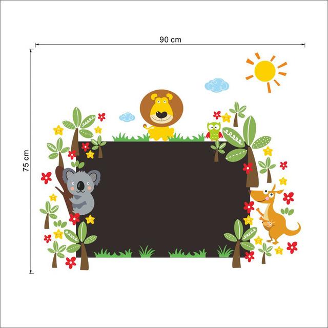 Sticker mural - Sticker Ardoise - Animaux en folie | sticker mural | STIKEO.COM