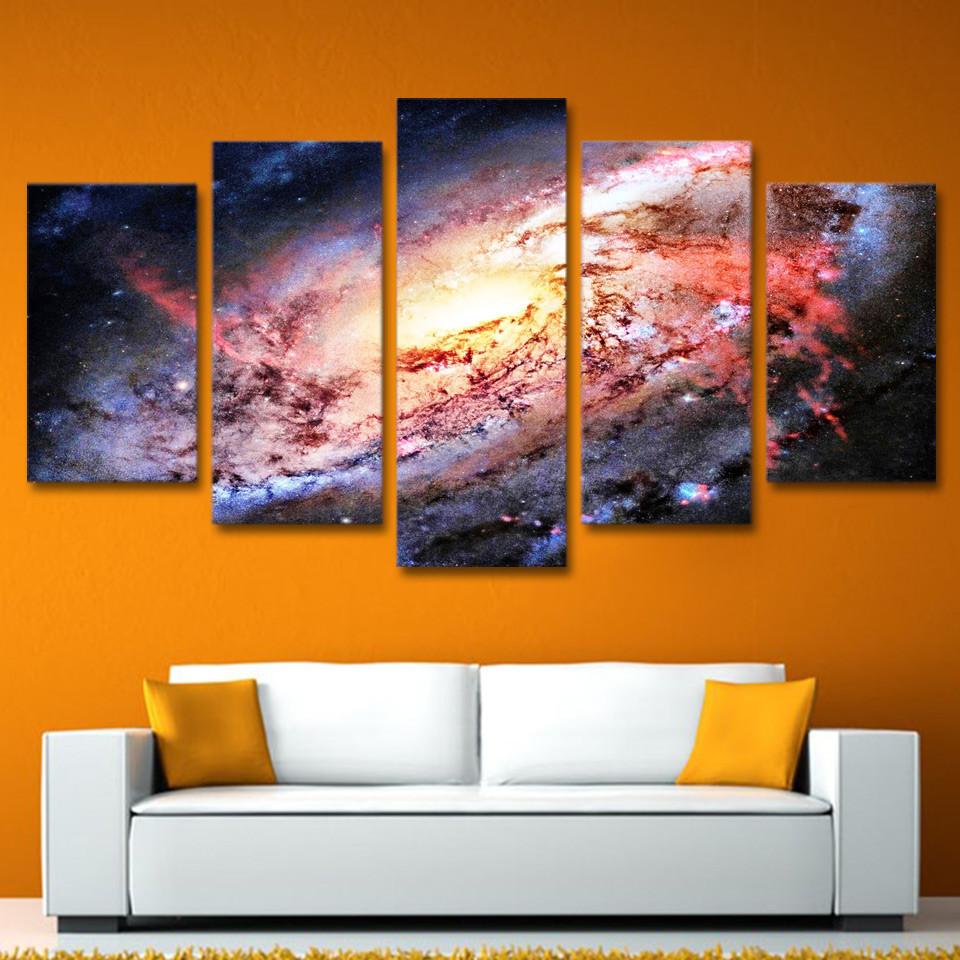 Tableaux sur toile - Set de 5 - New galaxie | tableau | STIKEO.COM