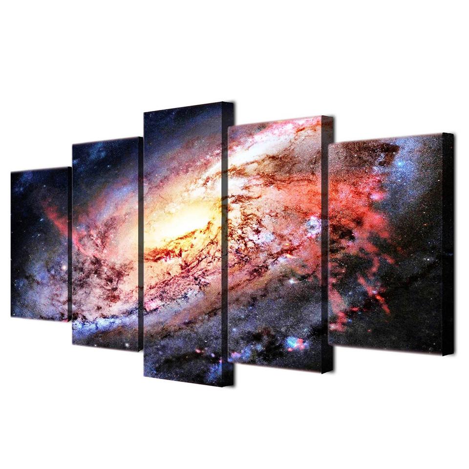 Tableaux sur toile - Set de 5 - New galaxie | tableau | STIKEO.COM