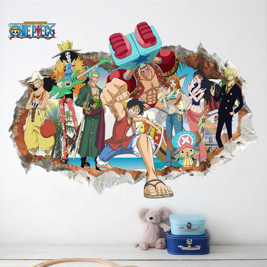 One Piece - L'équipage de Luffy | sticker mural | STIKEO.COM
