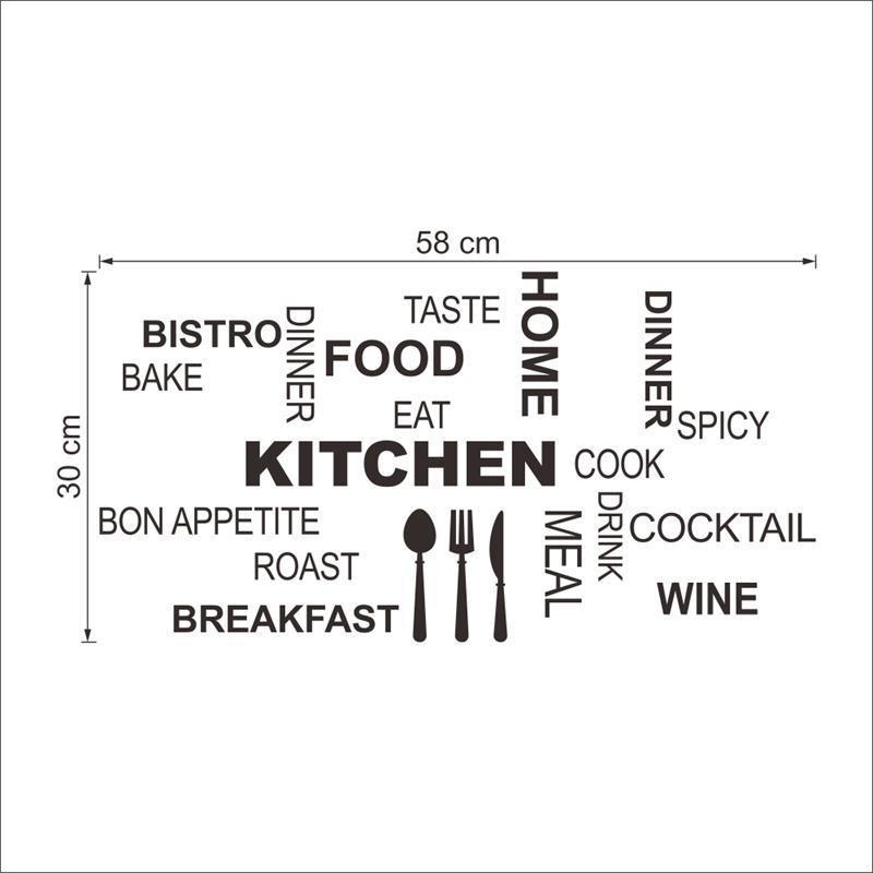 Sticker mural - Kitchen words | sticker mural | STIKEO.COM