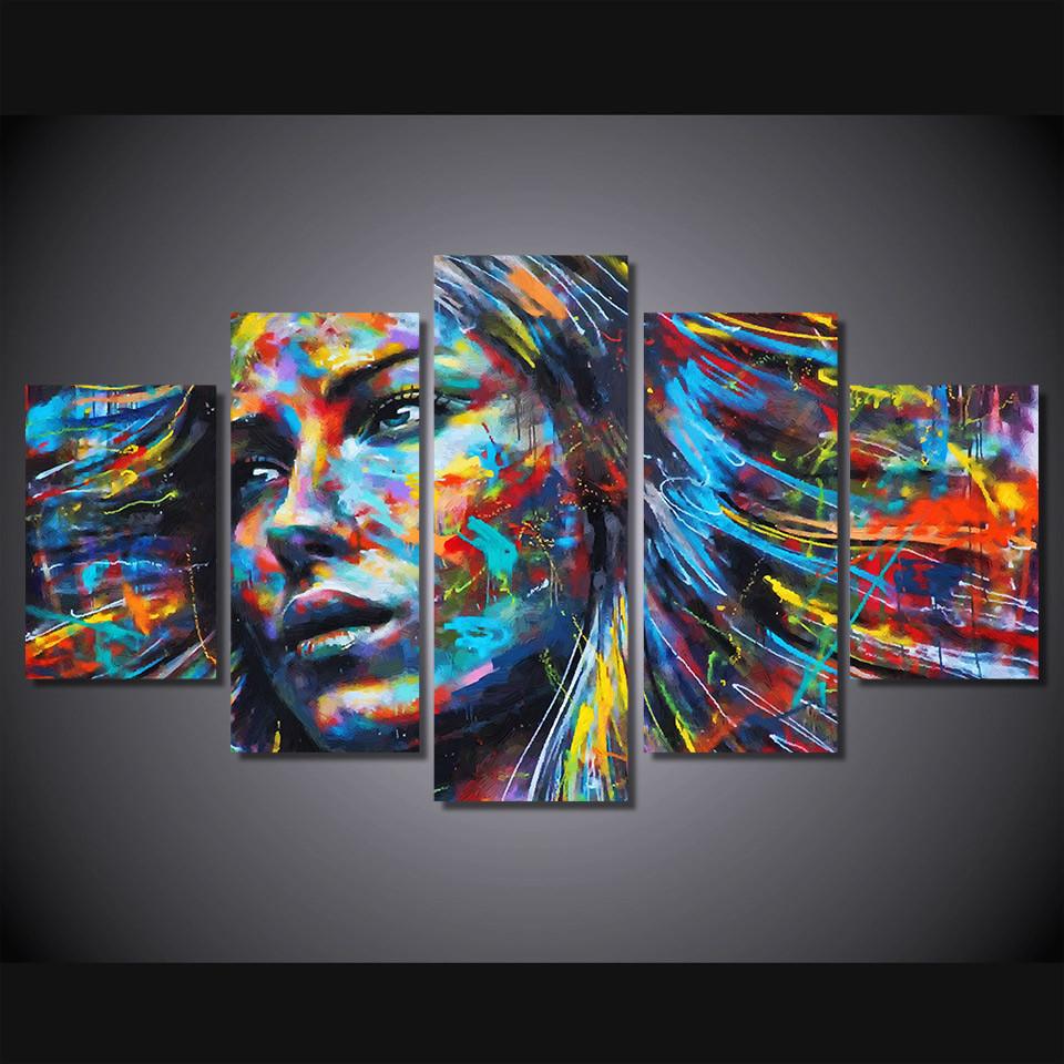 Colorful Woman | tableau | STIKEO.COM