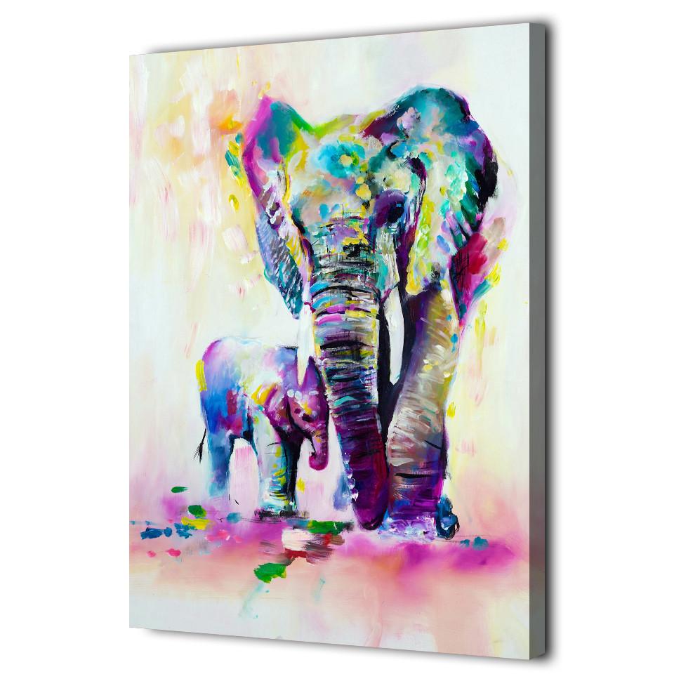 Watercolor Eléphant | tableau | STIKEO.COM