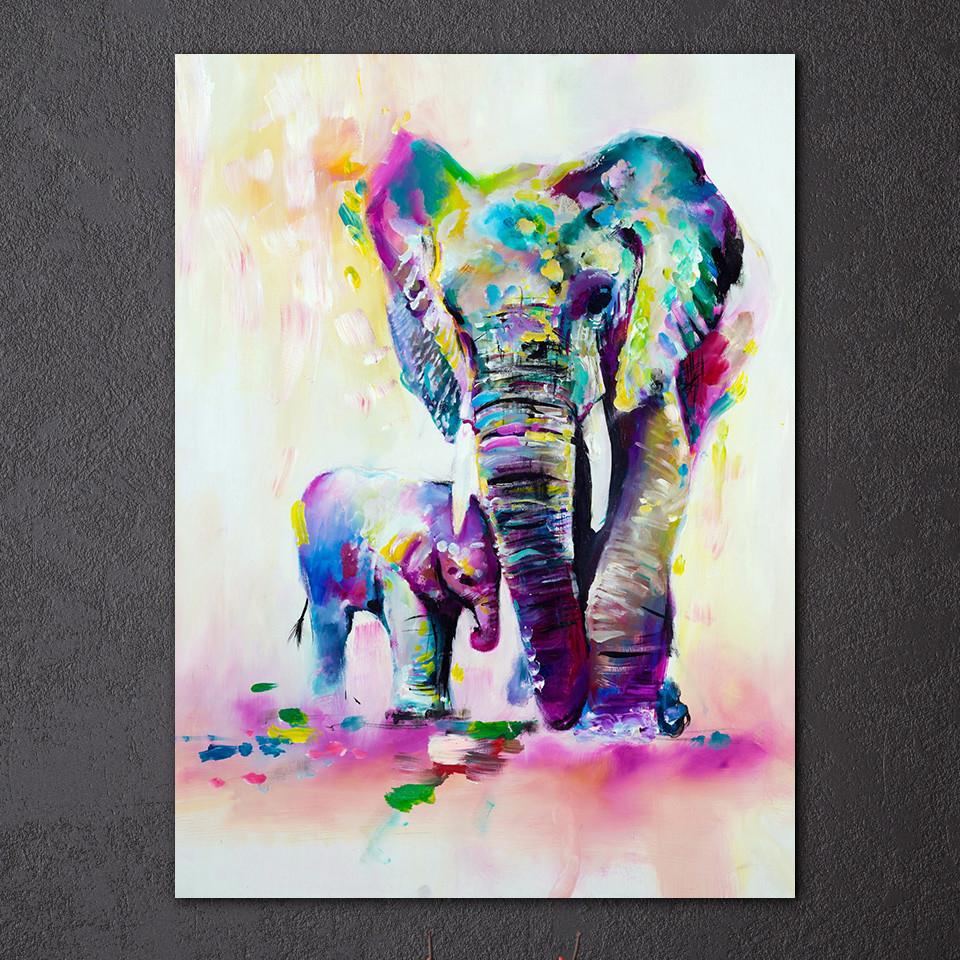 Watercolor Eléphant | tableau | STIKEO.COM