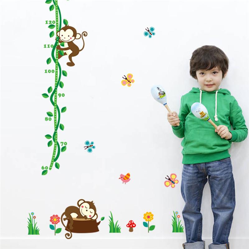 Sticker mural - Toise - 2 Petits Singes | sticker mural | STIKEO.COM