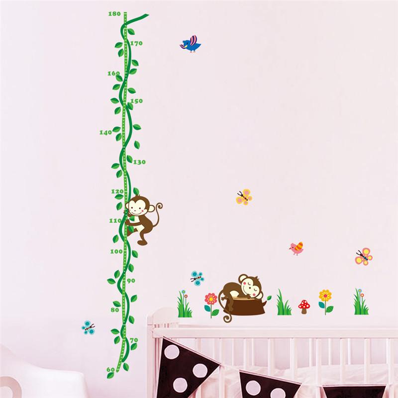 Sticker mural - Toise - 2 Petits Singes | sticker mural | STIKEO.COM