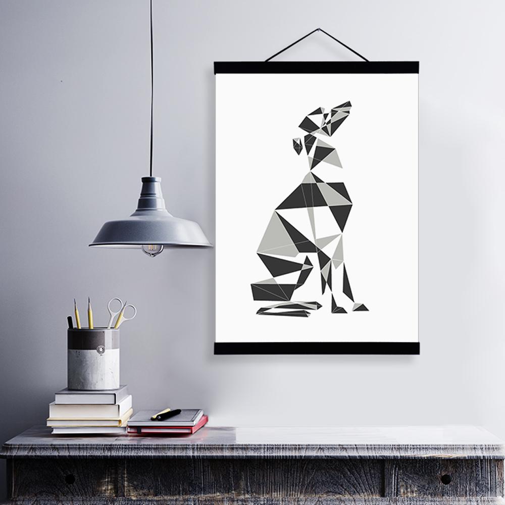 "Abstract Geometric Greyhound" | poster | STIKEO.COM