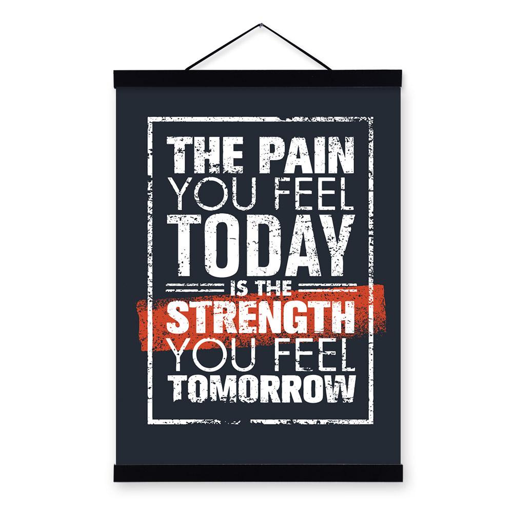 "The pain you feel today is the strenght tomorrow" | poster | STIKEO.COM