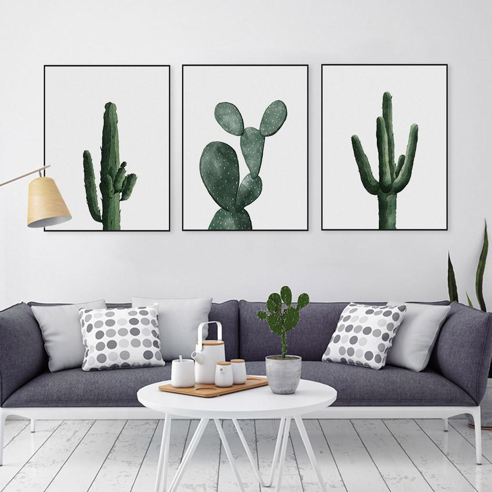 Watercolor Cactus Collection | poster | STIKEO.COM