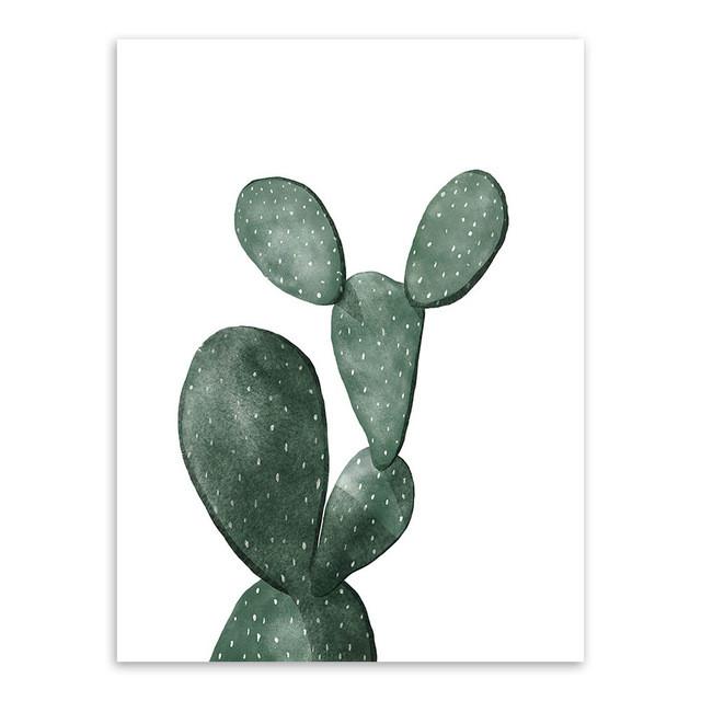 Watercolor Cactus Collection | poster | STIKEO.COM