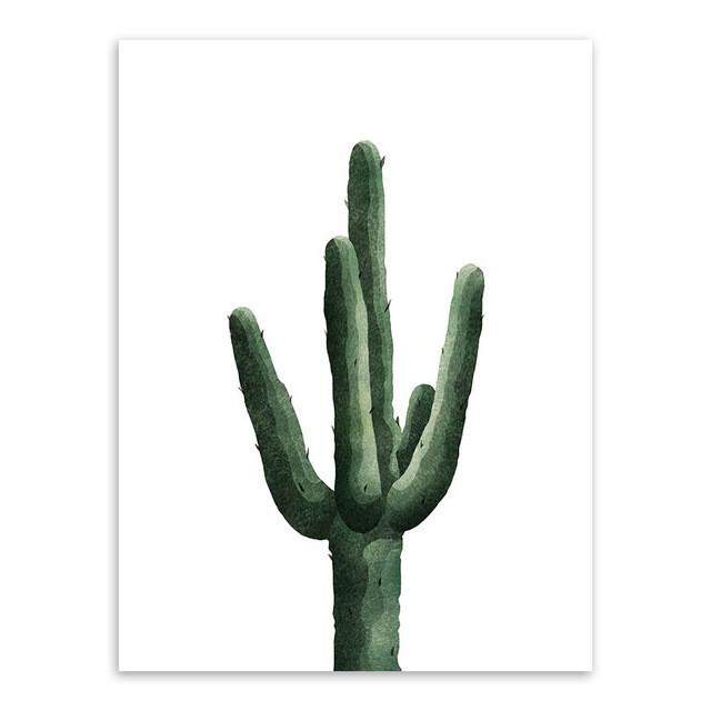 Watercolor Cactus Collection | poster | STIKEO.COM