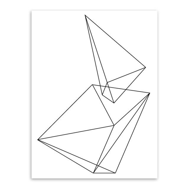 "Minimalist Black Geometric" | poster | STIKEO.COM