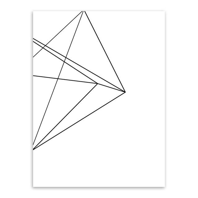 "Minimalist Black Geometric" | poster | STIKEO.COM