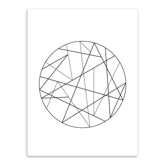 "Minimalist Black Geometric" | poster | STIKEO.COM