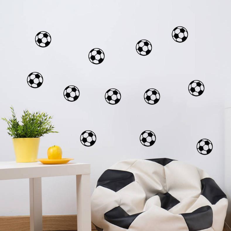 Sticker mural - sport - Ballon de Football - 10 pièces | sticker mural | STIKEO.COM