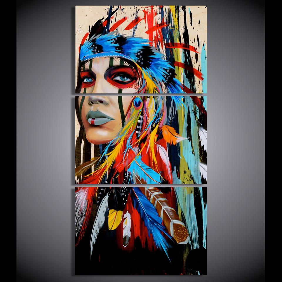 Native Mystic Girl | tableau | STIKEO.COM