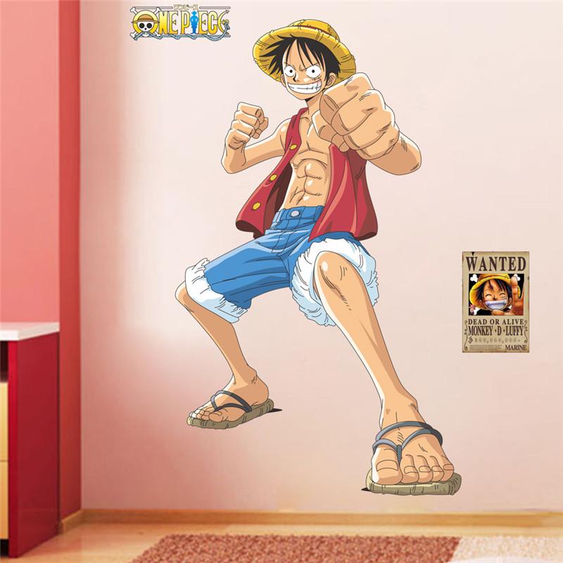 Sticker murale - Mangas - One Piece - Monkey D. Luffy, Pose de combat | sticker mural | STIKEO.COM