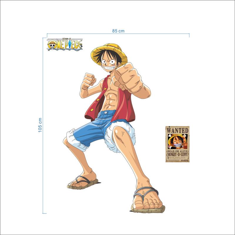 Sticker murale - Mangas - One Piece - Monkey D. Luffy, Pose de combat | sticker mural | STIKEO.COM