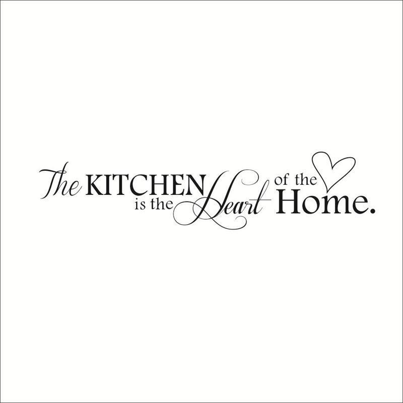 Sticker mural - The Kitchen is Heart of the Home | sticker mural | STIKEO.COM