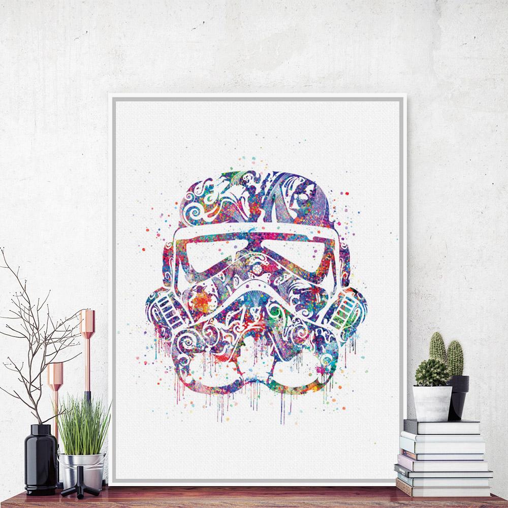 'Watercolor Stormtrooper" | poster | STIKEO.COM