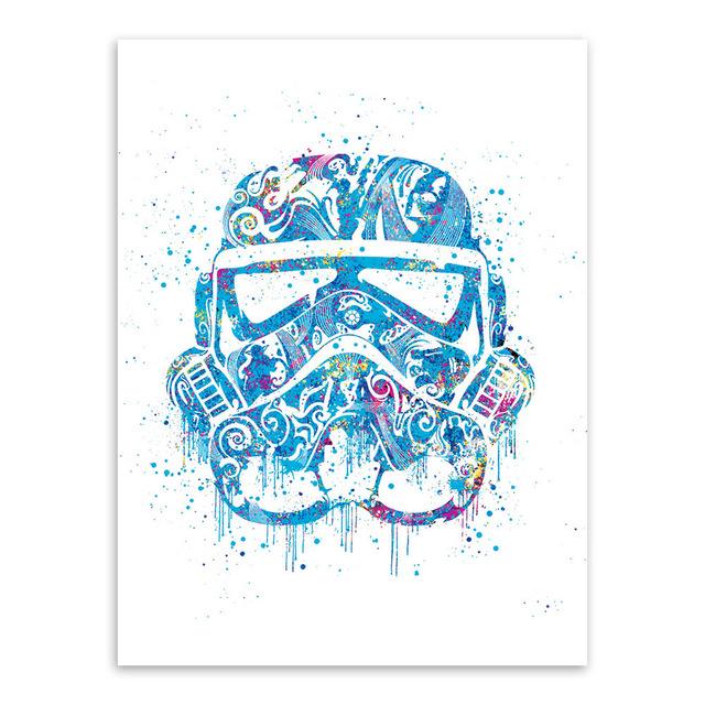 'Watercolor Stormtrooper" | poster | STIKEO.COM