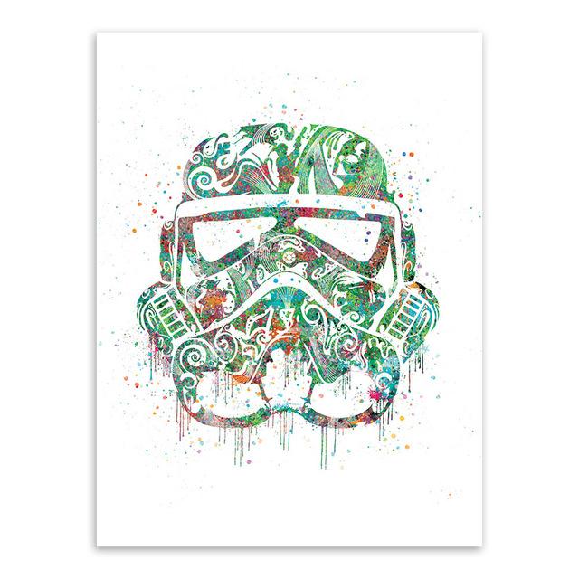 'Watercolor Stormtrooper" | poster | STIKEO.COM