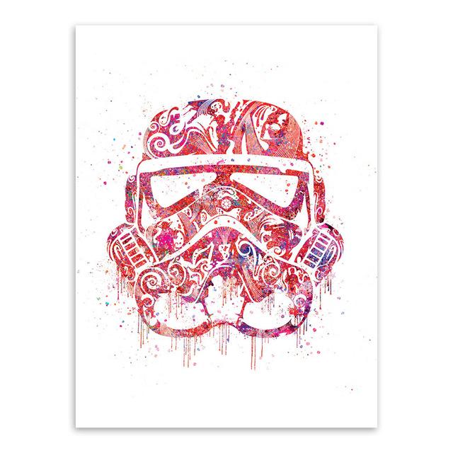 'Watercolor Stormtrooper" | poster | STIKEO.COM