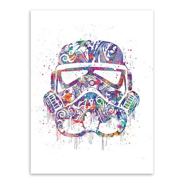 'Watercolor Stormtrooper" | poster | STIKEO.COM