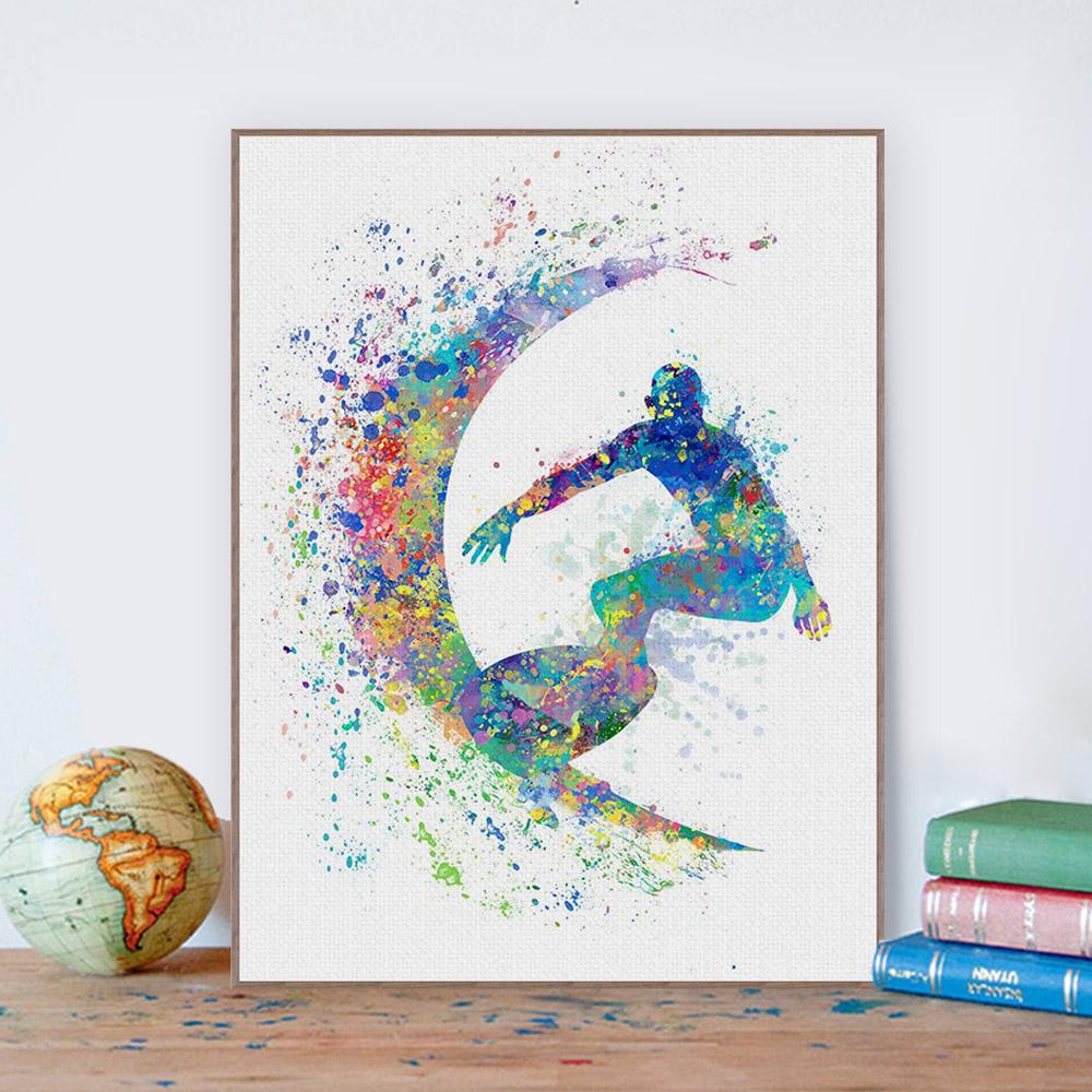 Colorful Surfer | poster | STIKEO.COM