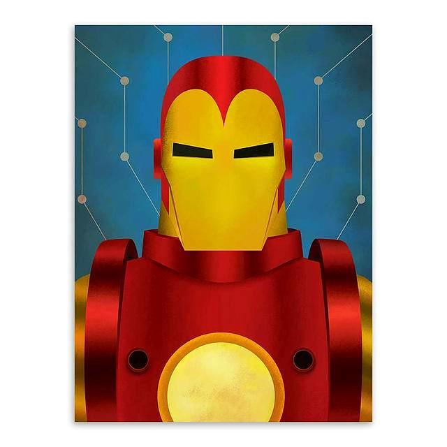 "Super Hero Minimalist Portrait" | poster | STIKEO.COM