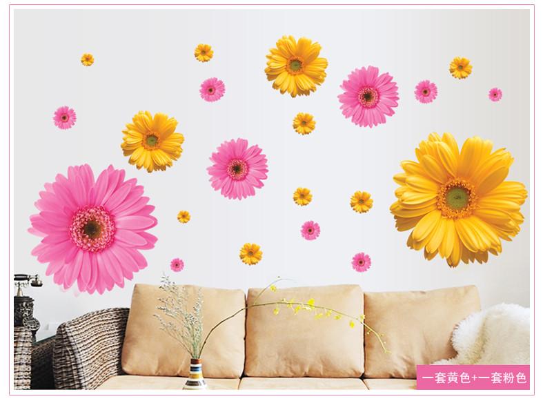 sticker mural - Marguerite du Transvaal - Gerbera | sticker mural | STIKEO.COM