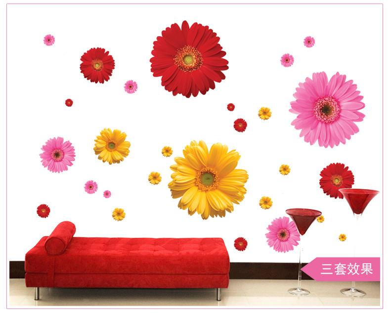 sticker mural - Marguerite du Transvaal - Gerbera | sticker mural | STIKEO.COM