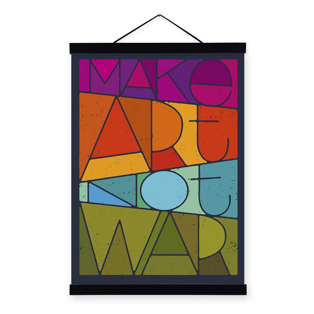 " Make art not War" | poster | STIKEO.COM