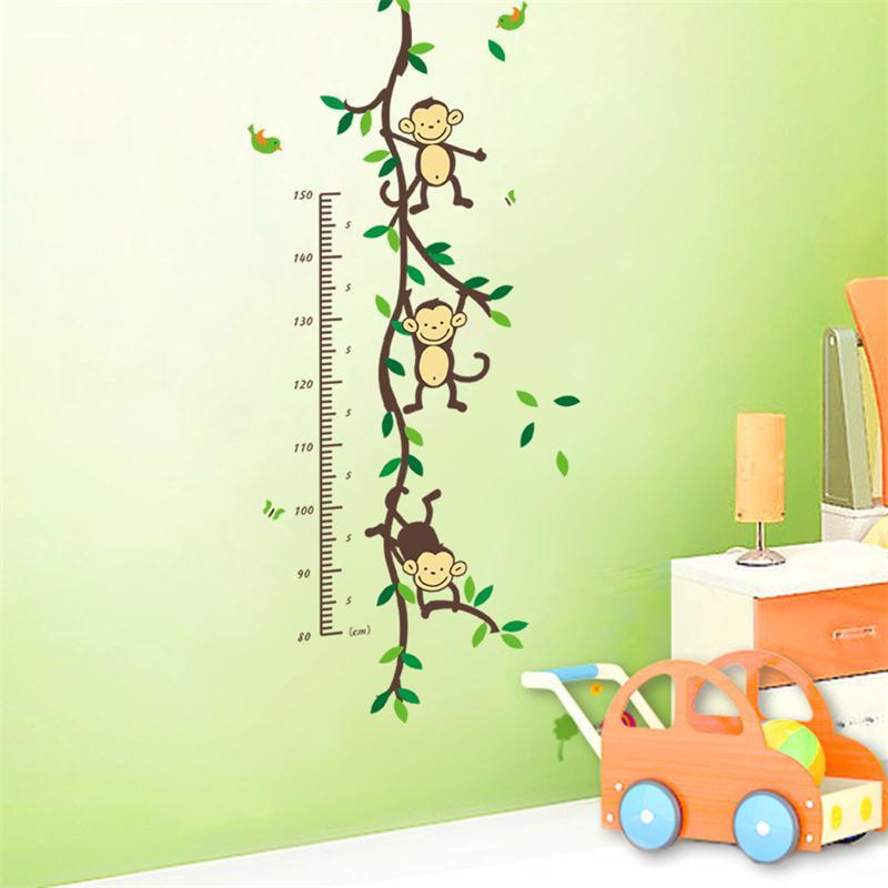 Sticker mural - Toise - 3 Petits Singes | sticker mural | STIKEO.COM