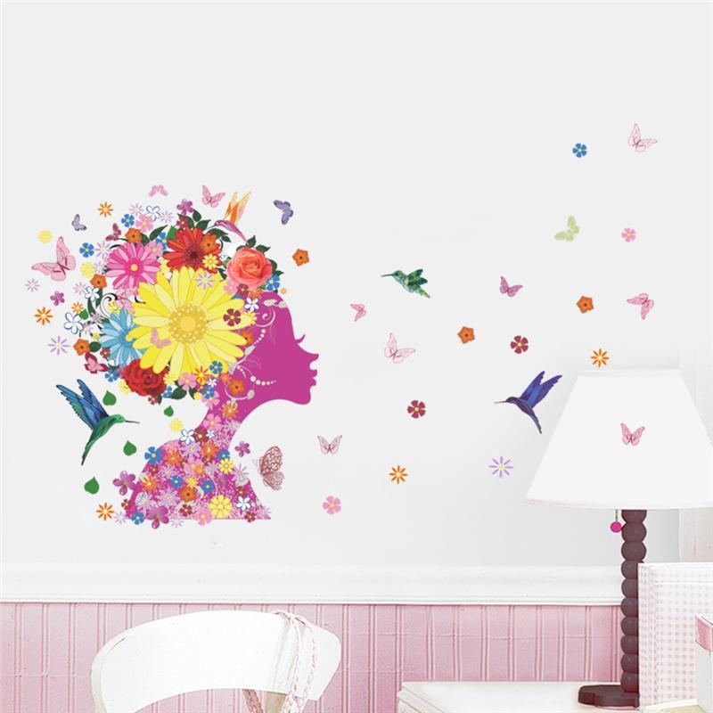 Sticker mural - Fairy flowers | sticker mural | STIKEO.COM